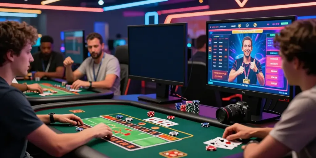 Exciting online gaming atmosphere showcasing players engaging with net88's dynamic casino interface.
