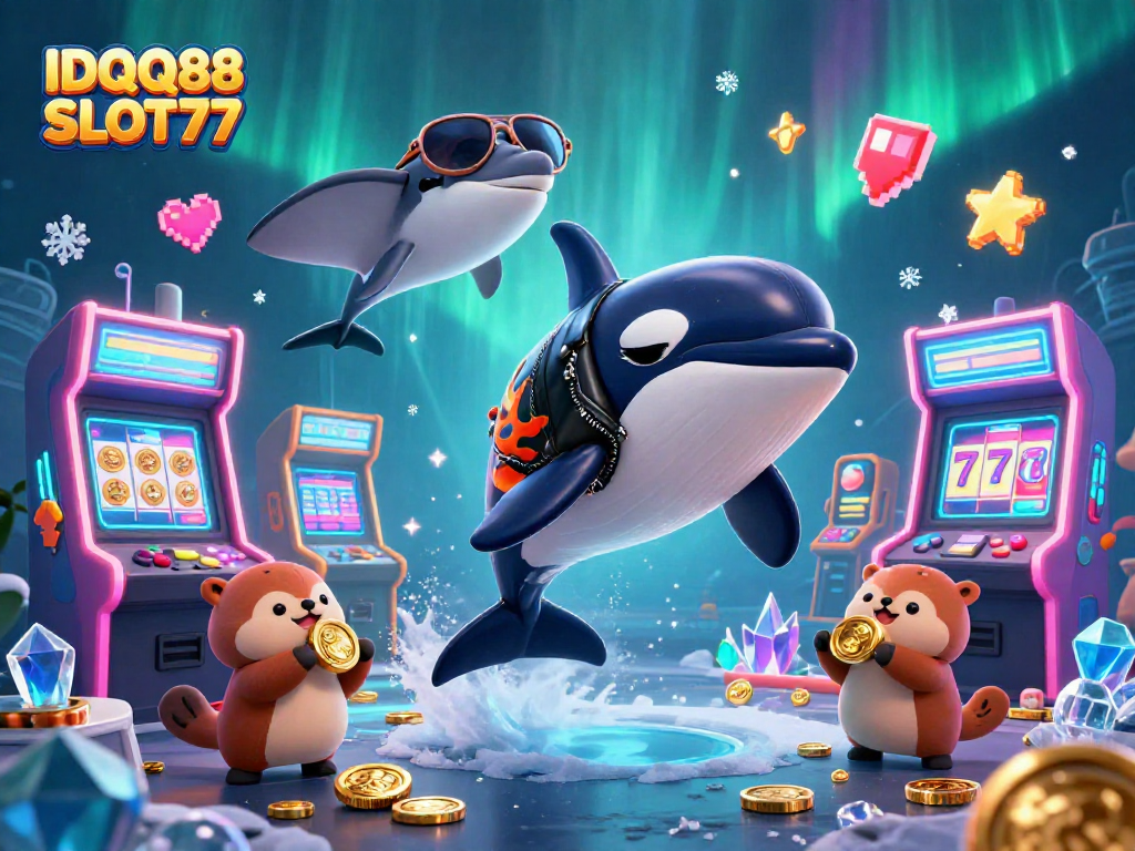 Enjoy exciting gameplay with IDQQ88 SLOT77, featuring vibrant characters and thrilling slot elements.