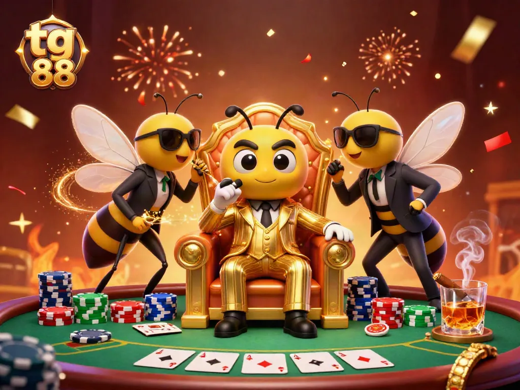 Experience thrilling gaming with tg 88's vibrant casino scene featuring immersive characters and elements.